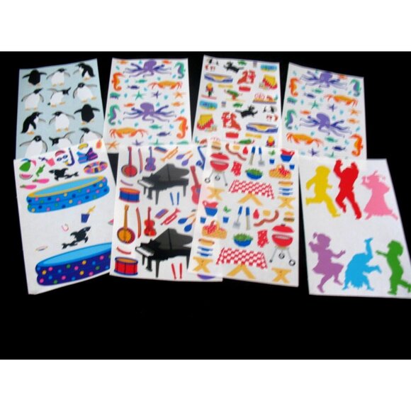 Mrs. Grossman Lot Stickers, 3 huge block, 12 modules water, zebra, circle, truck - Picture 5 of 6